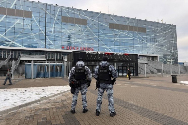  Росгвардия обеспечила безопасность на  матче КХЛ в Москве