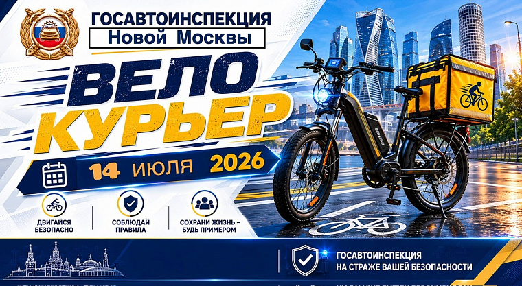 В Новой Москве проходит профилактическое мероприятие &laquo;Велокурьер&raquo;