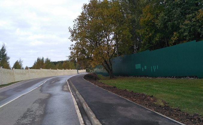 Участок тротуара обустроили в Краснопахорском 